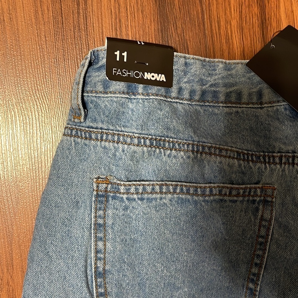 NWT Fashion Nova smiley face jeans size 11 - Picture 5 of 6